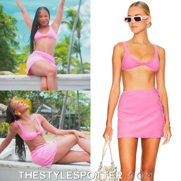 superdown Tops - superdown Delilah Terry top in Pink